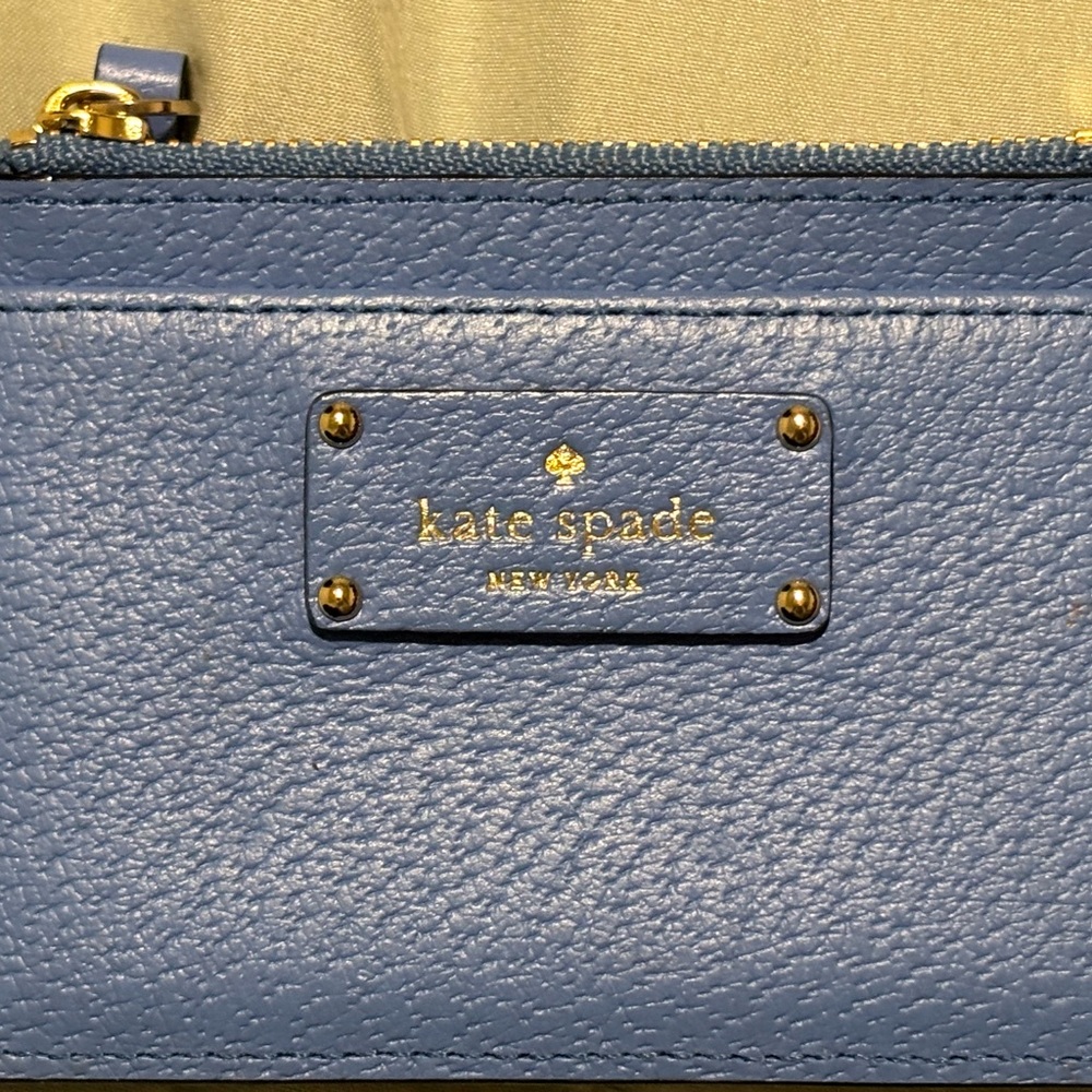 Kate Spade Slate Blue Textured Wallet
